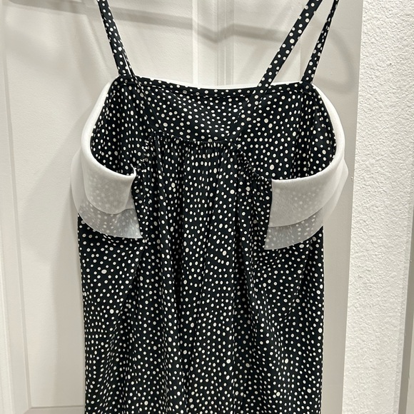 SOLD Vintage Valentino Intimo Black Polkadots Night Gown + Wrap Dress Set - Picture 5 of 16
